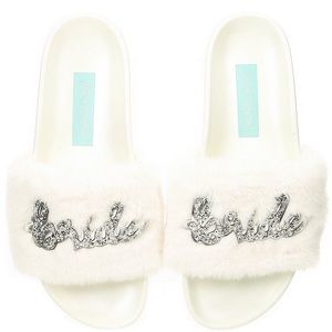 Betsey Johnson Bridal Slides